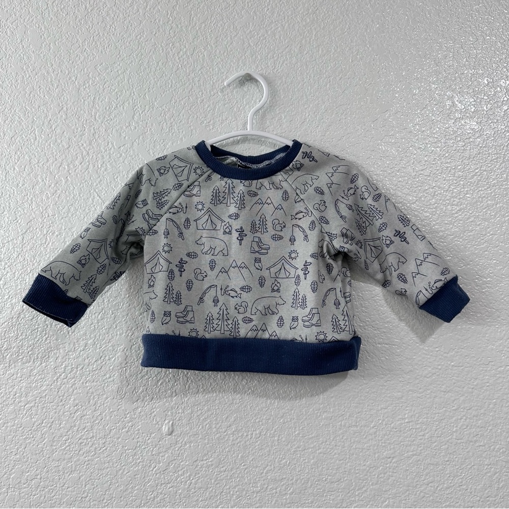 Boys camping sweatshirt